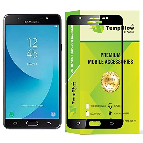 Image of Screen Protector for Samsung Galaxy J5 Prime (Black) Tempered Glass Edge-to-Edge 6D Screen Guard With Installation Kit