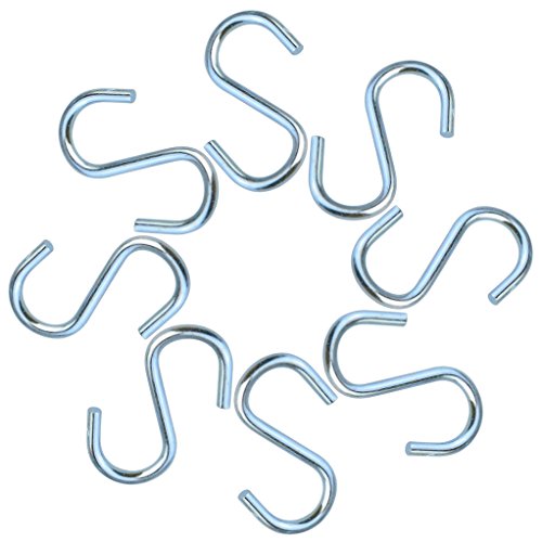 Nydotd 180 Pcs 1 Inch S Hook Connectors, Mini Metal S-Shaped Wire Hook Hangers Christmas Ornament Hooks For Diy Crafts, Hanging Jewelry, Key Chain Ring And Tags, Pet Name Tag, Wood Circles #TOP2