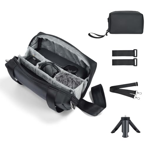 UTEBIT Carrying Bag for DJI Osmo Pocket 3, Portable Storage Carry Case Large Capacity Travel Storage Holder Carry Bag Protective Handbag All in One for DJI Osmo Pocket 3 Creator Combo Accessories