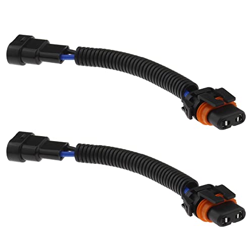 eMagTech 2 Piezas Conectores de Lámparas H8 H11 A HB4 Compatible con E90 E91 Luces Antiniebla Adaptador de Conversión Enchufes Arnés de Cableado Enchufes Plug and Play 12 V-24 V 18 Cm