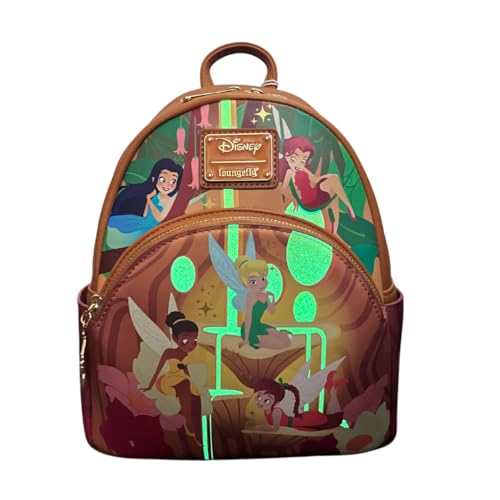 Loungefly Exclusive Disney Tinker Bell Pixie Hollow Fairies Glow in the Dark Mini Backpack2