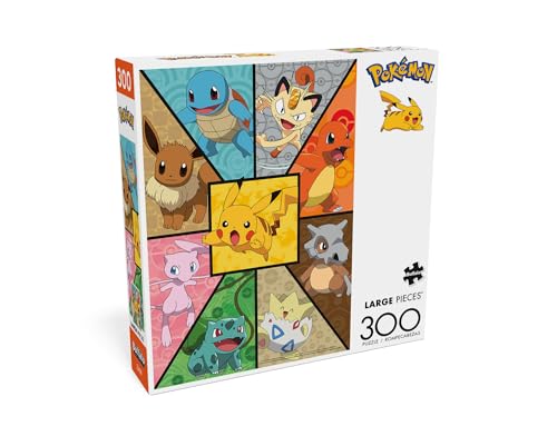 Buffalo Games Pokémon Kanto Companions 300 Piece Jigsaw Puzzle, for Adults