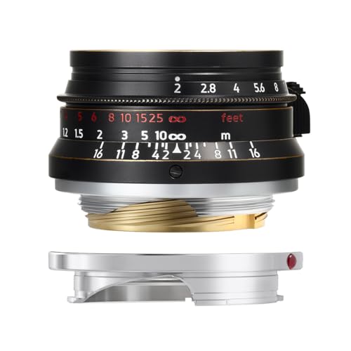 LIGHT LENS LAB 35mm f/2 M�}�E���g �P�œ_ ���C�JM�p�� �݊��i H.C.B MODEL MF �}�j���A���t�H�[�J�X ������ ���������Y UV�t�B���^�[+�t�[�h�t�� �Z�b�g �^�J�� �u���b�\�����f�� ���C�JM��L39�p��