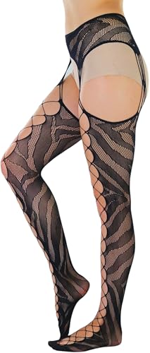 Image of ToBeInStyle Women's Suspender Pantyhose
