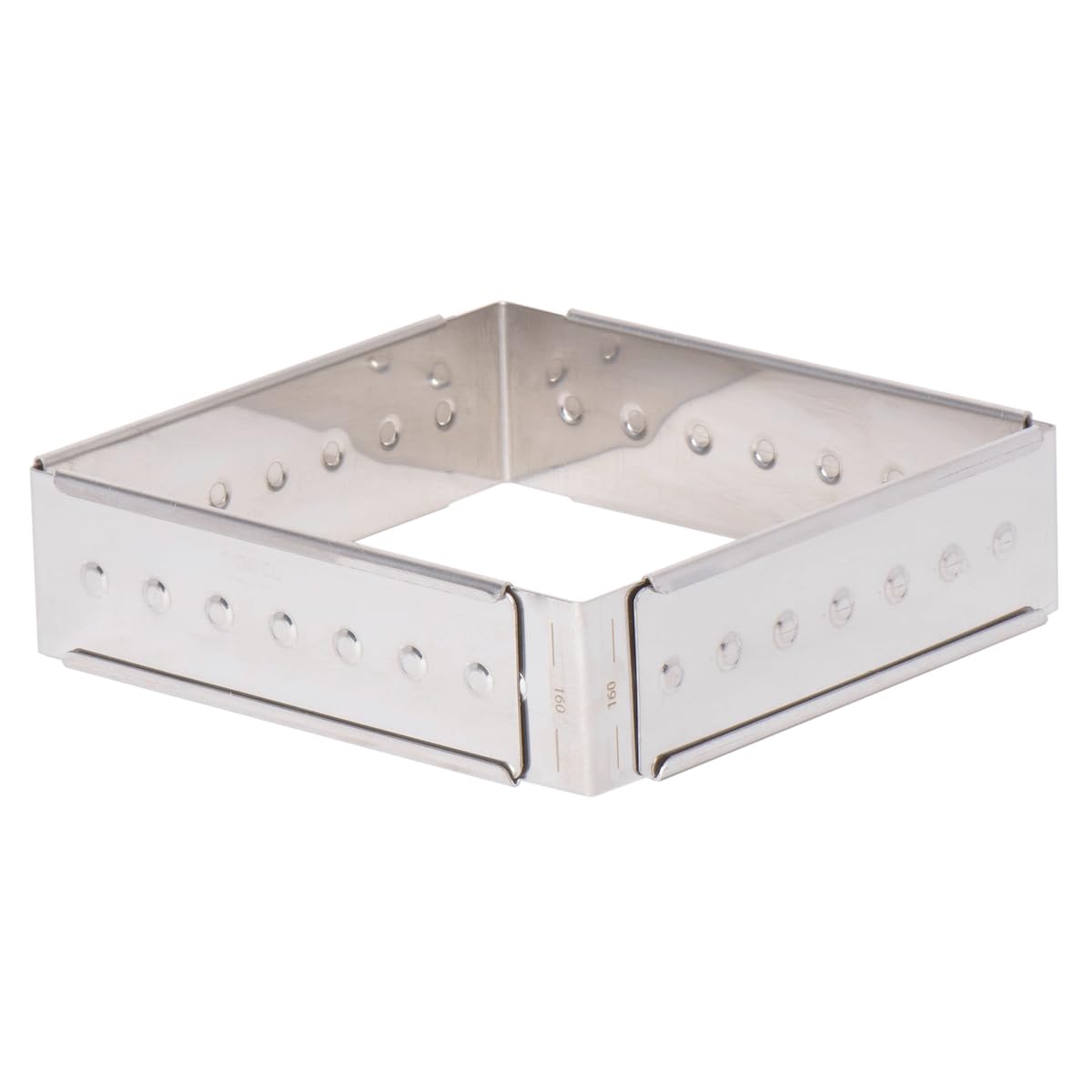 Cadre à opéra extensible réglable en inox de 280 x 160 mm pour pâtisserie