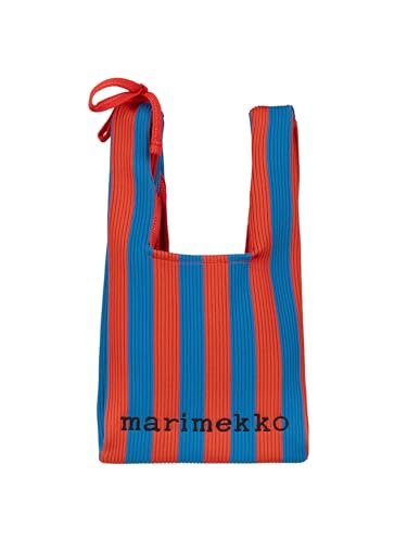 [マリメッコ] Knitted Mini Tote Merirosvo トートバッグ レディース 52_1_52253694144 F ブルー×レッドのサムネイル