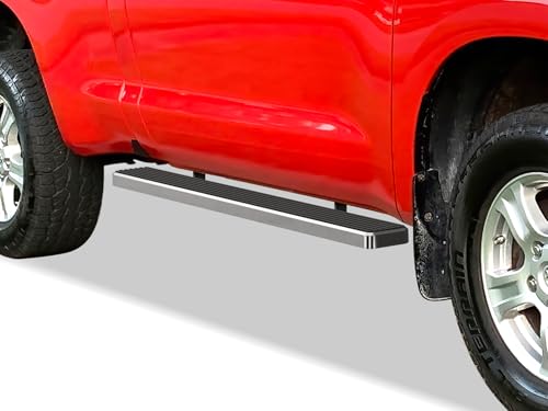 Estribos laterales para Toyota Tundra 2007-2017 5 pulgadas acero inoxidable miniatura 1
