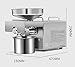 CGOLDENWALL 1500W Commercial Automatic Oil Press Machine Industrial Oil pressing machine Nuts Seeds Oil Presser Pressing Machine Cold Hot Press All Stainless Steel High Oil Extractor CE (Silver, 110V)