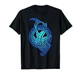 Hawaiianischer Hai im Tribal-Stil, polynesische Sonne, hawaiianisches Maori, cool T-Shirt