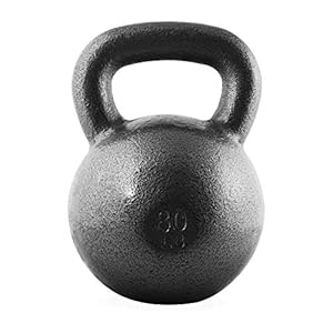 WF Athletic Supply Hammerstone Painted Cast Iron Kettlebells, Home & Gym Equipment, Great for Strength Training, Full Body Workout & Crossfit Training, Color & Size Options Available in 10-80 Pounds