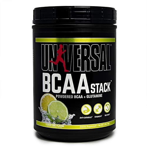 Universal Nutrition BCAA Stack - Branched Chain Amino Acids with Glutamine, Lemon Lime, 2.2 Pound