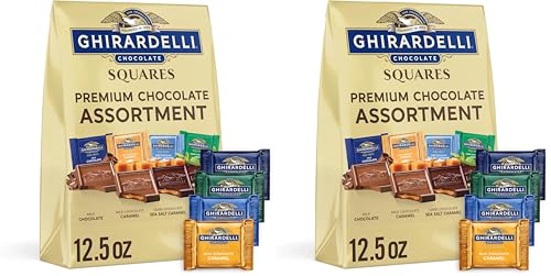 Image of Ghirardelli, Squares Premium Chocolate Assortment, 12.5 Ounce (Pack of 2)