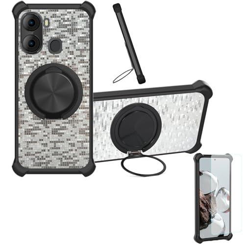 �Ή� Sky Devices Elite 65 Pro �P�[�X Phone Case [1�� 9H+�d�x���� �K���X�t�B����][360°��]���X�^���h�A�}�O�l�b�g��]CX-21-HEI