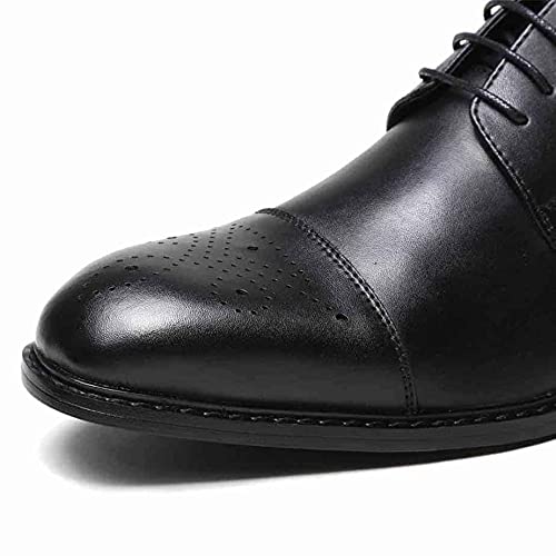 Zapatos de cuero negro MITL con alzas de 6 cm elegantes en talla 40 2/3 4