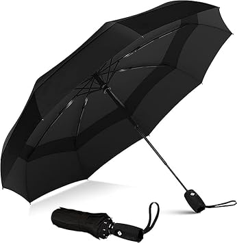 perpetual Auto Open-Close Windproof Umbrella | Compact Travel Design | Perfect Umbrella for Men & Women - image, photos