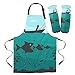 yunge Trwałe wędkarstwo rybak ilustracja kuchnia gotowanie śliniaki antyplamowe rękawy kawiarnia sklep sprzątanie fartuch regulowany