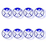Agents of Shield Mini Vinyl Decal Stickers, 1 x 1 inches, 8 Pack (Blue)