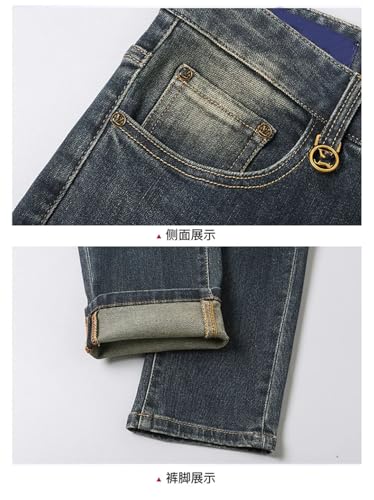 Men's Classic Jeans Vintage Slim Straight Jeans3