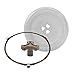 WXZX Piatti Girevoli per Forni A Microonde 24.5cm, 31.5cm, Rotonda Anello A Rullo per Microonde, Piatto Microonde Accoppiatore Supporto, Allunga La Vita del Forno A Microonde