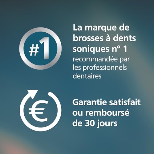 Philips Sonicare DiamondClean Smart 9400 - Brosse à dents électrique avec application, capteur de pression, détection de la tête de brosse, blanc, modèle HX9917/88