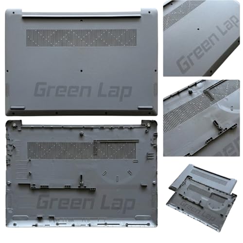 Image of Green Lap Gray Bottom Case Cover for Lenovo IdeaPad 3 15.6 inch 3-15ITL06, 3-15ADA06, 3-15ALC06 - D Shell Chassis with HDMI Port Support