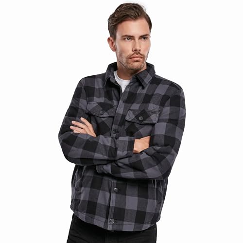 Image of Brandit Men's Lumber Jacket Black /Blue