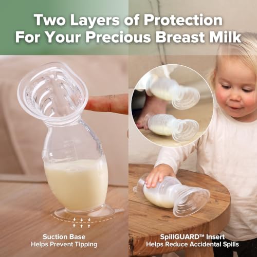 Image of haakaa Gen.2 Plus Manual Breast Pump, 5oz /150ml with Spill-Guard Insert Set