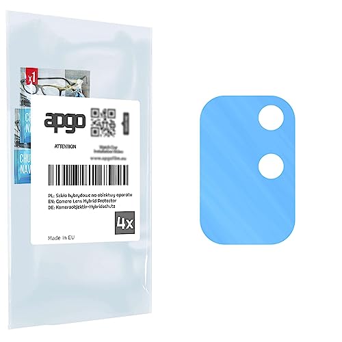 apgo 4 Stück Hybrid Kameraschutz, Kamera-Schutzglas kompatibel mit OnePlus 8T+ 5G, Linsenschutz, 9H Härte, Schutz für Kameraobjektiv, Anti-Kratzer, transparent