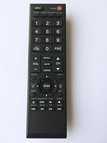 Replacement Remote Control for Toshiba 32L1400U 39L1350U 40E220U 40L1400U 49L310U 42XV540 55G310U LCD HDTV