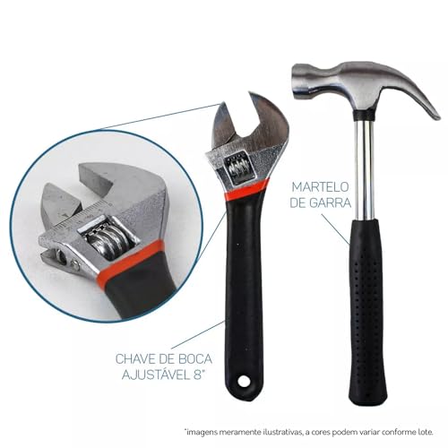 Kit Maleta Jogo de Ferramentas 38 peças Fortt Preto - KMF001-P