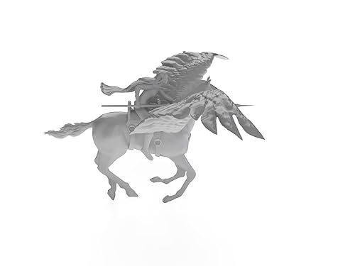 Miniatura 5 de Human Female Nature Cleric on PEgasus Tabletop DND Gaming Miniature