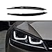 eyebrow headlights car For Golf 7 For MK7 For GTI Auto Headlight Eyelids Eyebrow Decoration Accessories Fit Style Car