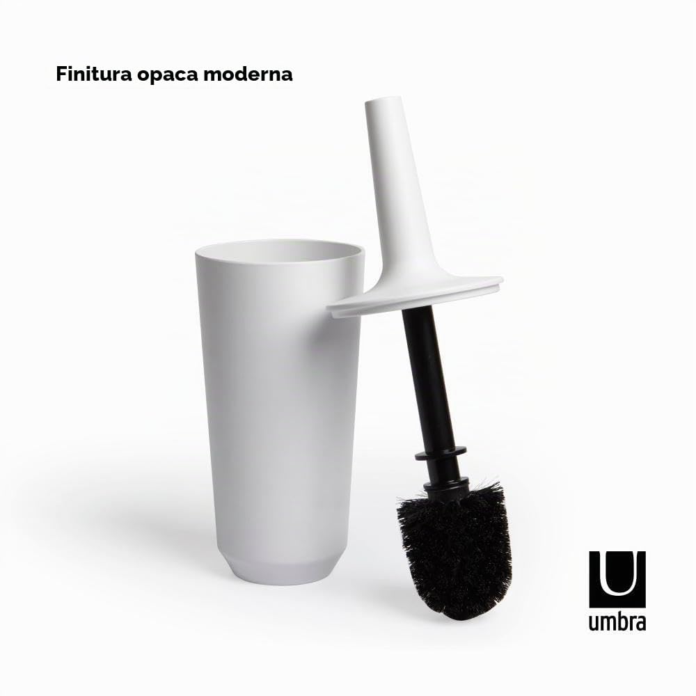 Umbra Corsa Scopino per wc, Melamina, Bianco