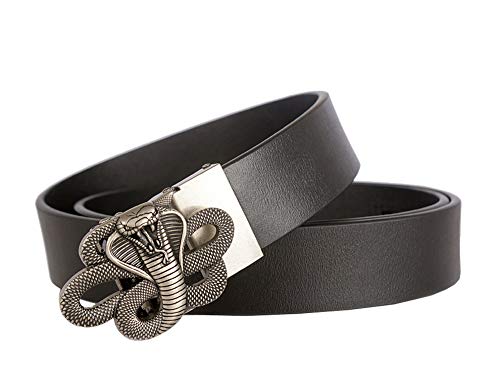 Western Cobra Serpente Pelle Auto Fibbia Business