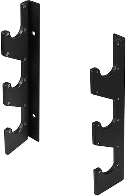 Yes4All Horizontal Wall Mount Barbell Storage Rack with Protective UHMW Plastic Layer - Barbell Holder for Weight Bar, Weighted Workout Bar and Lat Pull Down Bar