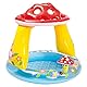 Intex 57114NP - Aufblasbarer Baby-Pool Pilz, Vinyl, Mehrfarbig, 102x89 cm