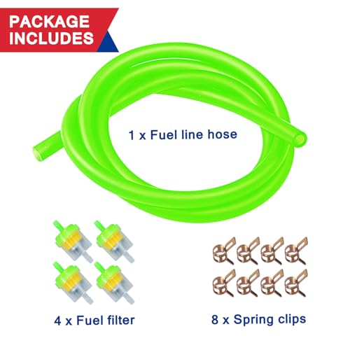 Image of Dirt Bike Gas Fuel Line Hose Fuel Filter for 50cc 110cc 125cc TaoTao Coolster Apollo GY6 Motorcycle Pit Bike Motocross Pocket Bike Chinese Atv Four Wheeler Moped Scooter Quad Go Kart Parts Green