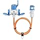 goobay CEE-Adapterkabel für Wohnwagen, 1,5 m, CEE-Stecker auf 1 x CEE-Buchse und 2 x Schutzkontaktsteckdose, IP 44, Kabel für Camping, Wohnmobil und Baustelle, 76231