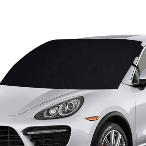 Car Front Windshield Snow Cover, 74&times;66 Inch Anti Ice Frost Windshield Protector, Windproof Oxford...