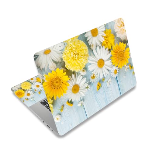 Image of 12.1 13 13.3 14 15 15.4 15.6 Inches Personalized Laptop Vinyl Skin Sticker Decal Universal Netbook Skin Sticker Reusable Notebook PC Art Decal Protector Cover Case (Chrysanthemum)