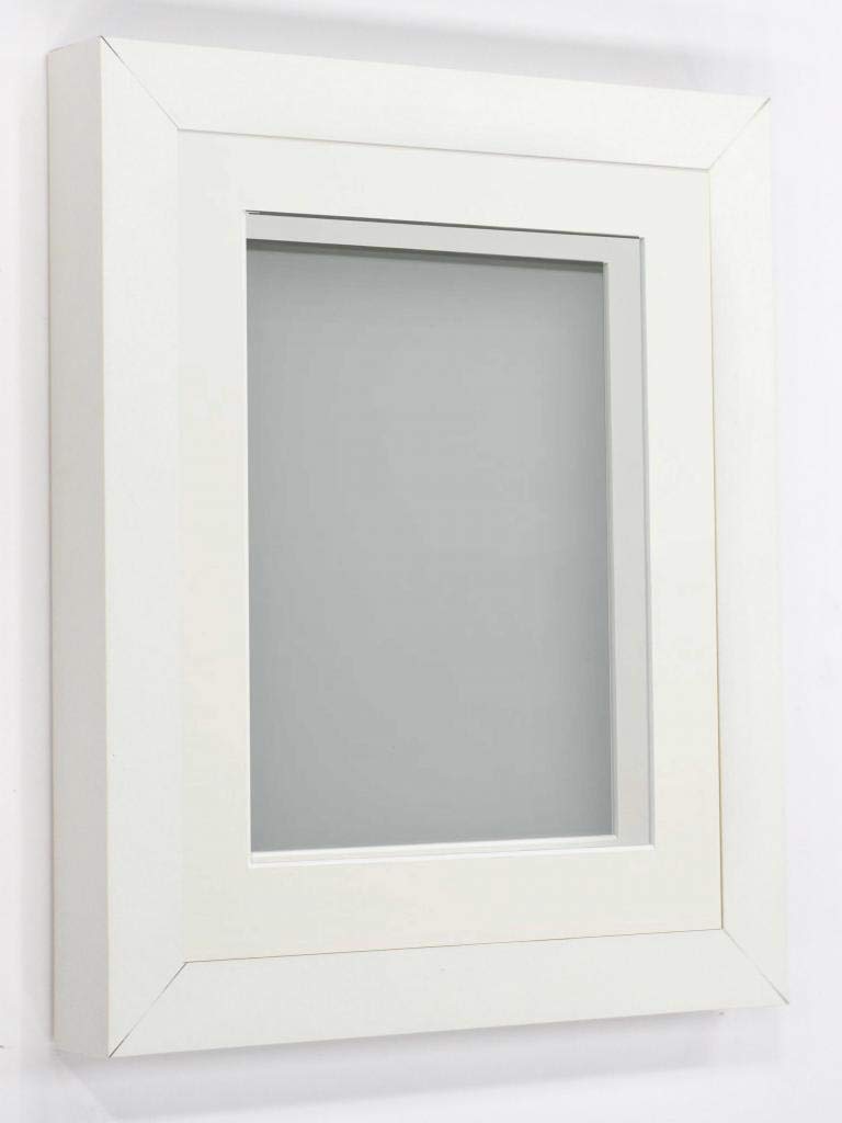 Rickman Box Frame White with Ivory Mount, 20x16 for 16x12 inch
