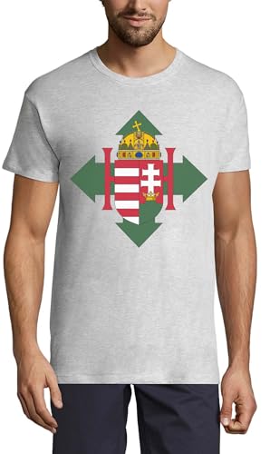 T-shirt Hongrie en coton premium avec armoiries brodées