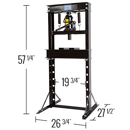 Black Widow 20 Ton Hydraulic Shop Press - Image 3