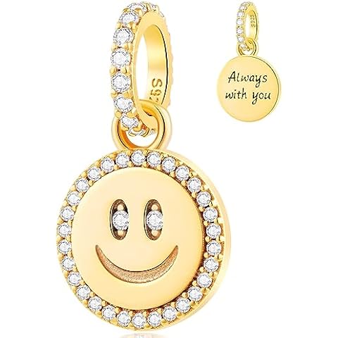 18K Gold Plated Smiley Face Charm Cover