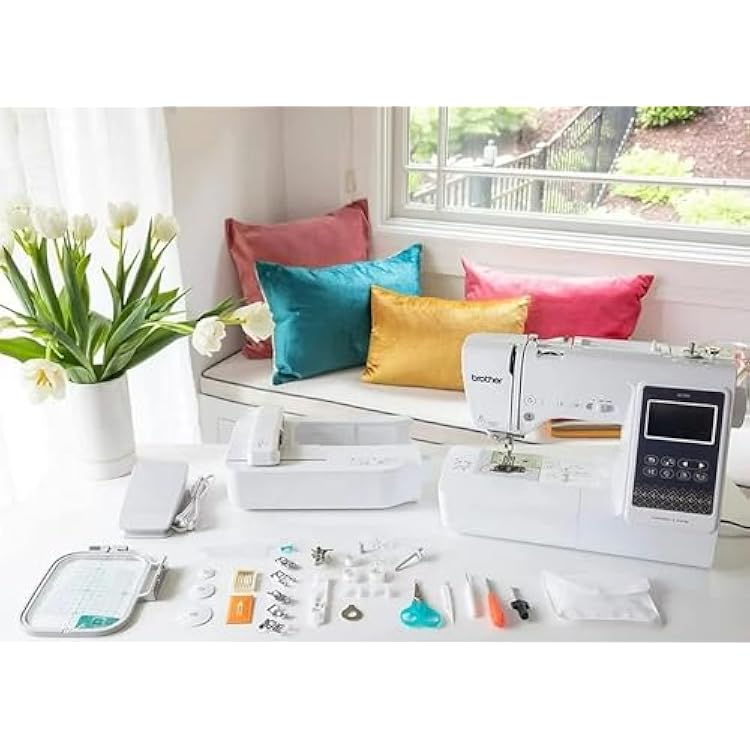 Brother SE700 Sewing and Embroidery Machine, SA5FTPKG 5-Foot Embellishment Pack and SAEMB7511 100-Piece 75/11 Embroidery Needles
