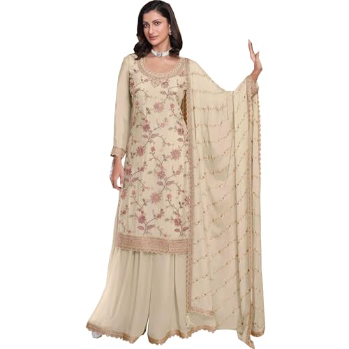 New Indian/Pakistani Designer Georgette Party Wear Anarkali Suit Sharara StyleDesigner