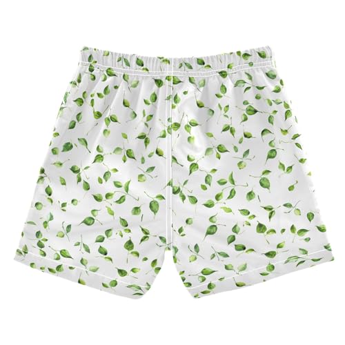 senya Green Leaf Boys Swim Trunks Toddler Shorts Swimwear Boardshorts2