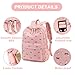 LEDAOU Kids Backpack for Girls Backpacks with Lunch Box, Lightweight Bookbag Set Elementary Middle School Back pack for 8-14 (Bow pink backpack)