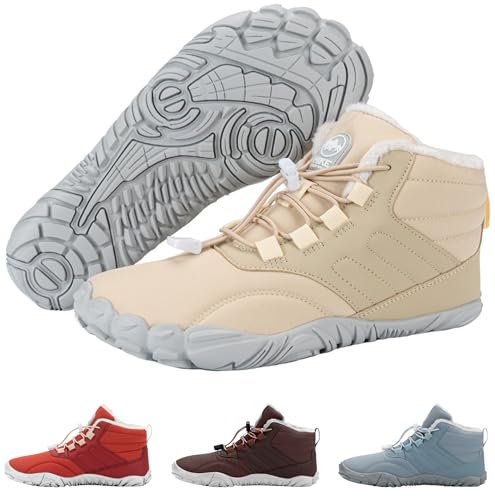 Image of Hike Footwear Caspar Pro HF - Non-slip and Healthy Comfortable Winter Barefoot Pro Shoes Provide Warmth and Support, Natural Walking Hike Boots For Women Men