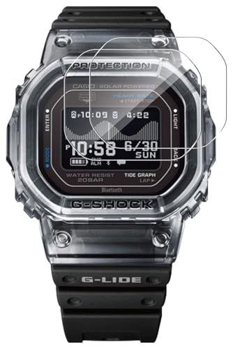 [2���Z�b�g] SHIKELANG�ی�t�B���� For CASIO �r���v G-SHOCK GBX-H5600 �p �t�B���� 9H�d�x�̉t���ی�t�B���� 0.3mm�����^ PET�h���f�ލ̗p �X�[�p�[�N���A �ώw�� ������ �����ߗ� (��K���X�t�B����)